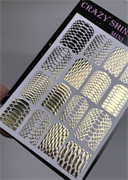 Слайдер-дизайн Crazy Shine Nails mini foil: Золотая змея 4607790930195