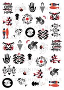 Слайдер-дизайн Crazy Shine Nails mini : Графические рыбы 4607790911415