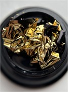 Фольга поталь двухцветная Чёрная с золотом 2000000009810