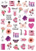 Слайдер-дизайн Crazy Shine Nails mini : Розовая мода 4607790911637