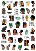 Слайдер-дизайн Crazy Shine Nails mini : Афро девушки 4607790911392