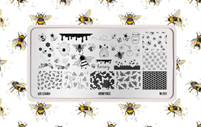 -30% Пластина для стемпинга Go! Stamp 201 Honeybee 2546131604901