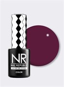 Nail Republic-167 Cherry lady гель-лак, Темно-сливовый 10 мл 4630352405350