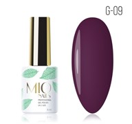 Mio Гель-лак G-09. Темный пурпур, 8 мл 4603741476590