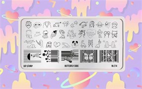 -30% Пластина для стемпинга Go! Stamp 274 Butterfly Code 2546131605908