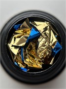 Фольга поталь двухцветная Синяя с золотом 2000000032085