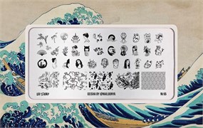 -30% Пластина для стемпинга Go! Stamp 55 Geisha 2546131601092