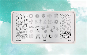 -30% Пластина для стемпинга Go! Stamp 113 Peace 2546131603492