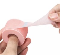 Скотч для изоляции перфорированный широкий (розовый) 2000000009452