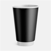 Стакан бумажный черный 0,25 л 50шт 2000000030999