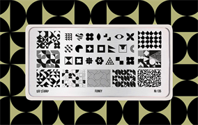 -30% Пластина для стемпинга Go! Stamp 135 Funky 2546131603843