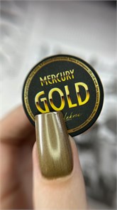 Гель-краска Lakres Mercury Gold 5 мл  (жидкий металл) 106186