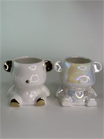 Стакан подставка BearBrick белый 2000000030869