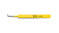 Пинцет для наращивания ресниц Rili, Yellow line, тип Г 7 мм 4657763508548