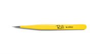 Пинцет для наращивания ресниц Rili, Yellow line, тип прямой 4657763508425-1