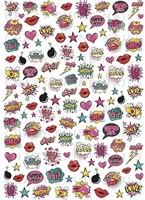 Слайдер-дизайн Crazy Shine Nails mini : Взрыв красок 4607790911286