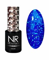 Nail Republic-465 Frozen гель-лак, Мерцающий лазурно-синий (10 мл) 1121131
