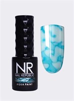 Nail Republic Краска для техники «по мокрому» AQUA PAINT 04, Голубой 10 мл 4630352405565