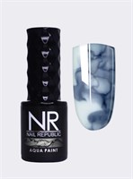 Nail Republic Краска для техники «по мокрому» AQUA PAINT 08, Черный 10 мл 4630352405596