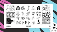 Пластина для стемпинга Go Stamp 04 Drama queen 2546131600040