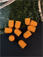 Колпачок песочный 10, 120 грит Lakres оранжевые 2000000000862