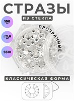 ZOO 1084 Стразы стеклянные прозрачные SS10 (2,8 мм) 100 шт 2000000071220