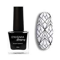 Лак для стемпинга 10 мл ENIGMANIC Stamping №1 черный 2777000004281