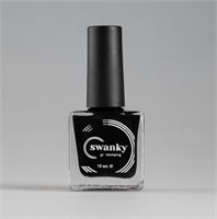 Swanky Stamping Лак для дизайна ногтей S001 черный 10мл 7693733356242