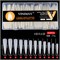 Гелевые типсы Vinimay LONG STILETTO молочные 504 шт 2000000053721