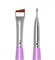 FreiAVIVER Кисть для бровей скошенная London (10мм), сиреневая 2000780253199