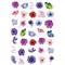 Слайдер-дизайн Crazy Shine Nails mini : Фиолетовые цветы 4607790911569