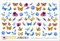 Наклейки с липким слоем Stickers «Byak-byak» (S-23) 7930098781877