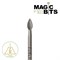 Фреза гранатовая чечевица 2.5 мм Magic Bits Средне-мягкая (ГрЧ25) 2602860002606