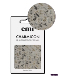 E.Mi Charmicon 3D Silicone Stickers №228 Курсив