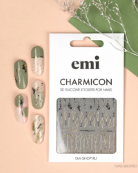E.Mi Charmicon 3D Silicone Stickers №231 Цветы и фразы