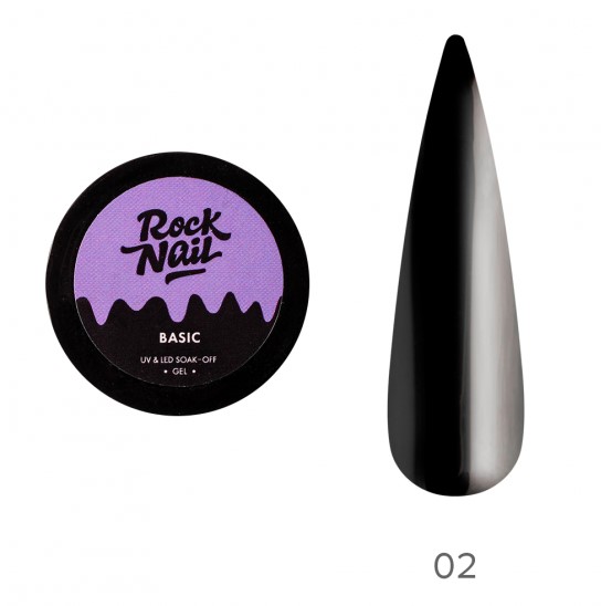 Гель-краска RockNail 02 Total Black 3г