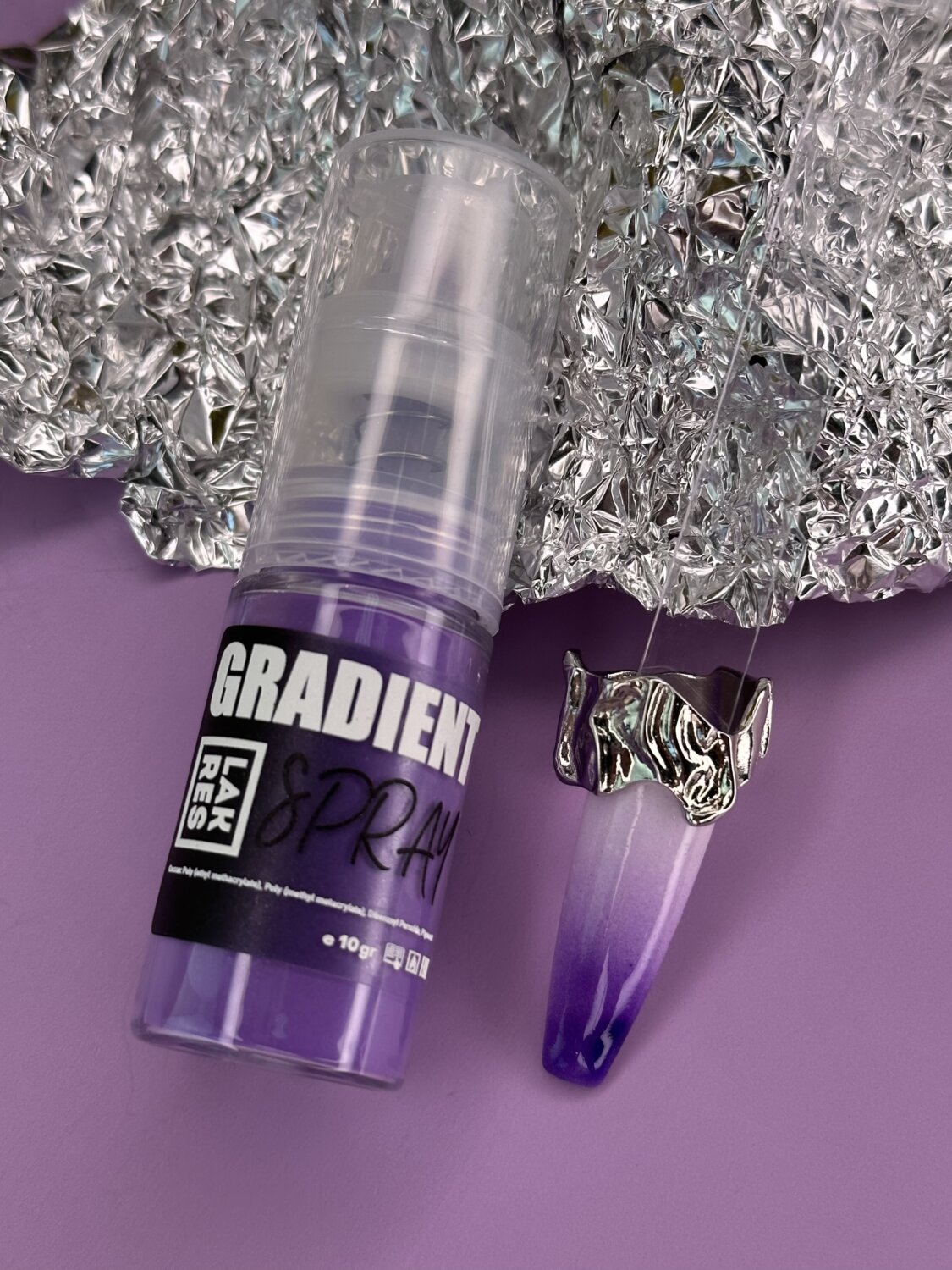 Градиент-спрей Lakres Pure Color Violet, 10гр