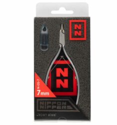 NN_N-05-7 Nippon Nippers. Кусачки для кутикулы. Лезвие 7 мм. Двойная пружина. Матовые