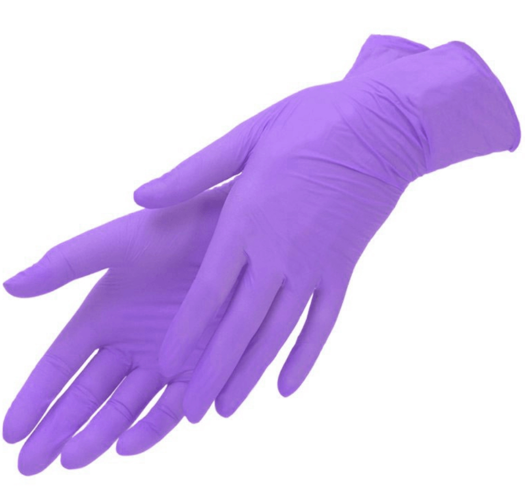 Перчатки нитриловые Alliance S фиолетовые (50 пар)