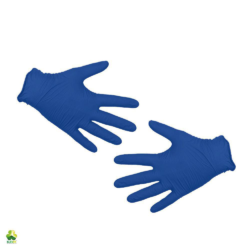 Перчатки нитриловые, Клевер (Dark Blue), М