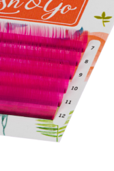 Цветные ресницы Lash&Go микс 0,07/C/7-12 mm «Розовый» (6 линий)
