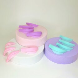 Набор валиков для ламинирования розовые 4 пары (SS, S, M,L) + подарок «валики для нижних ресниц»