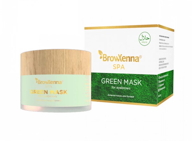 Зеленая маска для бровей BrowXenna®, 15 мл