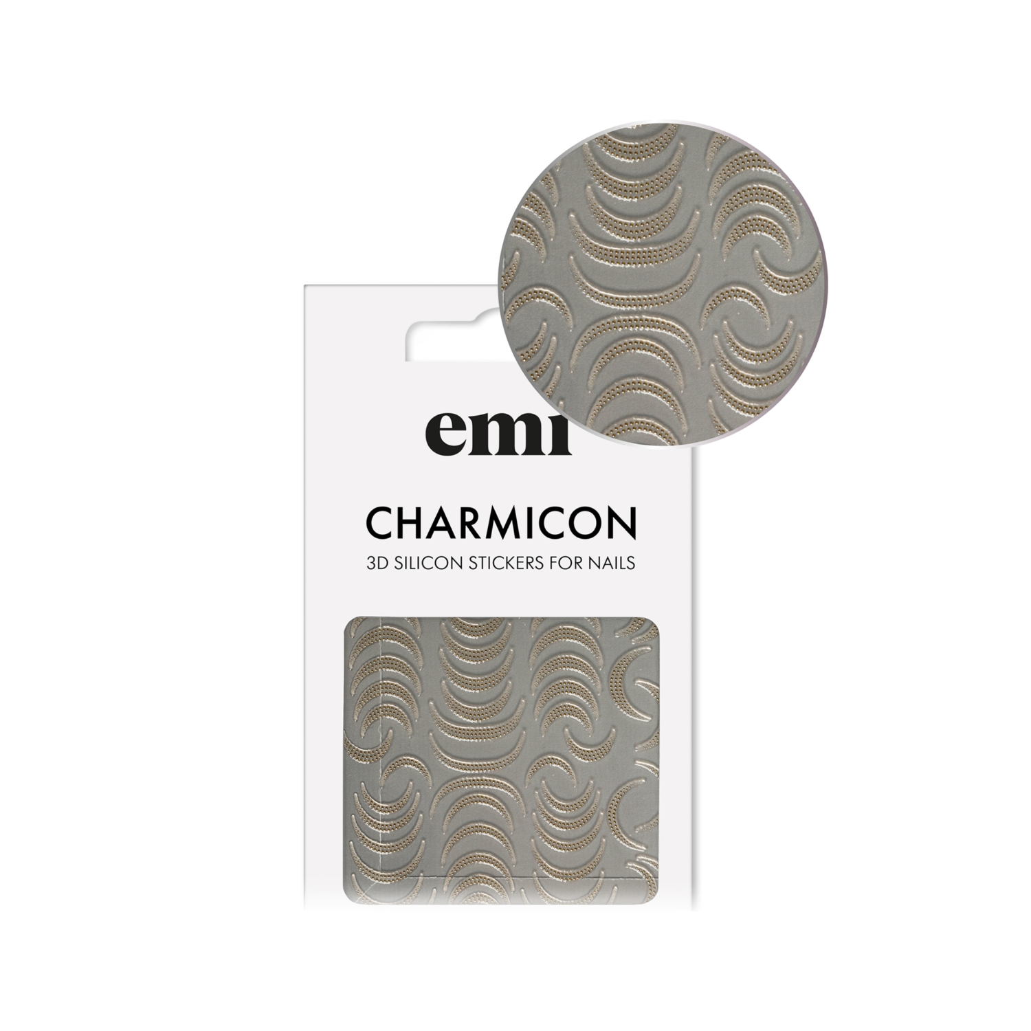 E.Mi Charmicon 3D Silicone Stickers №215 Лунулы точки