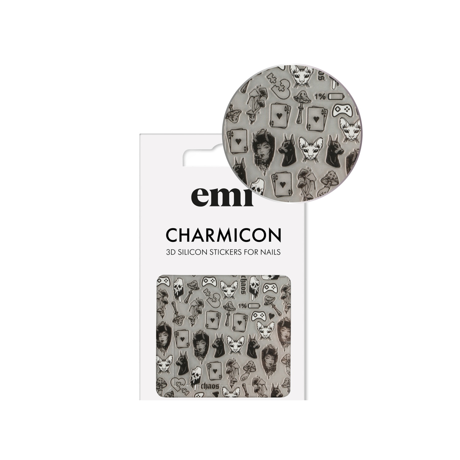 E.Mi Charmicon 3D Silicone Stickers №220 Хаос