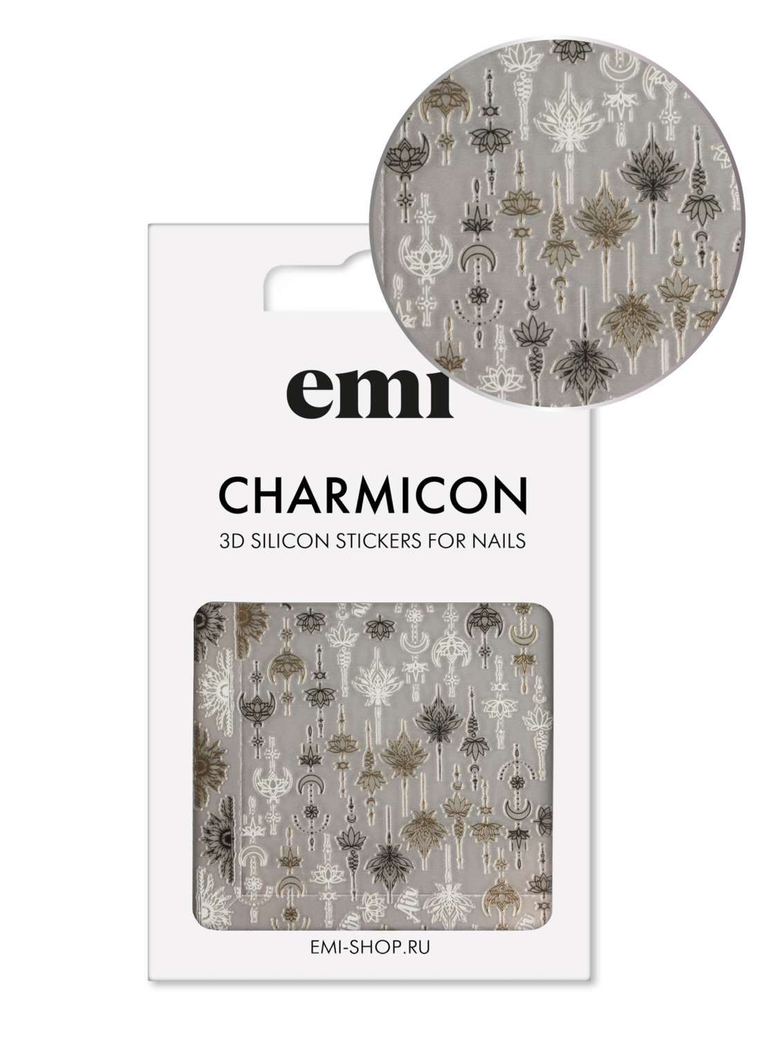 E.Mi Charmicon 3D Silicone Stickers №223 Бохо