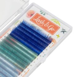 Цветные ресницы Lash&Go микс 0,07/D/9-13 mm «Blueberry» (15 линий)