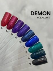 Гель-лак с шиммером Demon 09 SOLAlove, 10мл