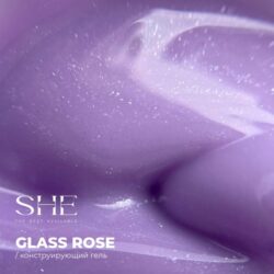 SHE GEL CONSTRUCTION TINSEL GLASS ROSE (30 ml)