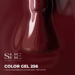 «SHE» GEL POLISH «RED WINE» #256 (10ml)